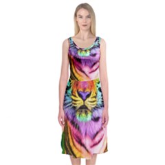 Rainbowtiger Midi Sleeveless Dress by Sparkle