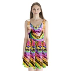 Rainbowtiger Split Back Mini Dress  by Sparkle