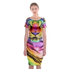 Rainbowtiger Classic Short Sleeve Midi Dress by Sparkle