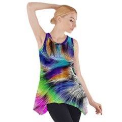 Rainbowcat Side Drop Tank Tunic by Sparkle