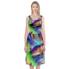 Rainbowcat Midi Sleeveless Dress by Sparkle