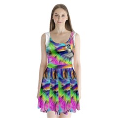 Rainbowcat Split Back Mini Dress  by Sparkle