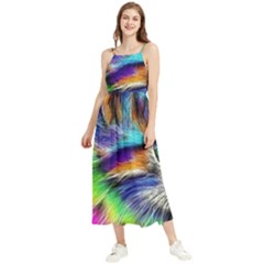 Rainbowcat Boho Sleeveless Summer Dress by Sparkle