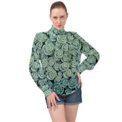 Realflowers High Neck Long Sleeve Chiffon Top by Sparkle