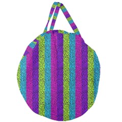 Glitter Strips Giant Round Zipper Tote by Sparkle