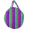 Glitter Strips Giant Round Zipper Tote View1