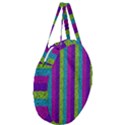 Glitter Strips Giant Round Zipper Tote View3