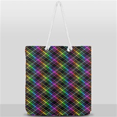 Rainbow Sparks Full Print Rope Handle Tote (large) by Sparkle