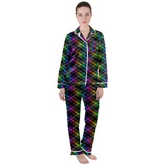 Rainbow Sparks Satin Long Sleeve Pyjamas Set by Sparkle