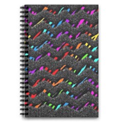 Rainbowwaves 5 5  X 8 5  Notebook by Sparkle