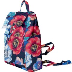 Flowers Pattern Buckle Everyday Backpack by Sparkle