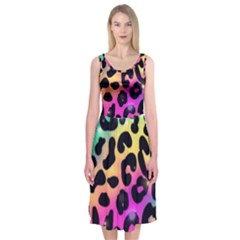 Animal Print Midi Sleeveless Dress by Sparkle