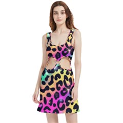 Animal Print Velvet Cutout Dress by Sparkle