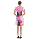 Rainbowdog Short Sleeve V-neck Flare Dress View2