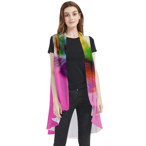 Rainbowdog Sleeveless Chiffon Waistcoat Shirt by Sparkle