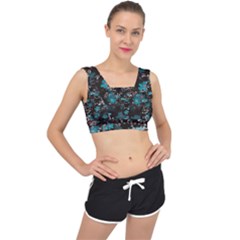 Realflowers V-back Sports Bra by Sparkle