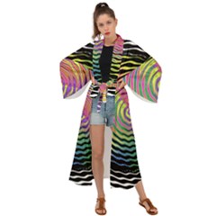 Rainbowwaves Maxi Kimono by Sparkle