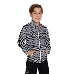 Abstract Boho Style Geometric Kids  Windbreaker by tmsartbazaar