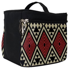 Motif Boho Style Geometric Make Up Travel Bag (big) by tmsartbazaar