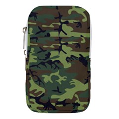 Forest Camo Pattern, Army Themed Design, Soldier Waist Pouch (large) by Casemiro