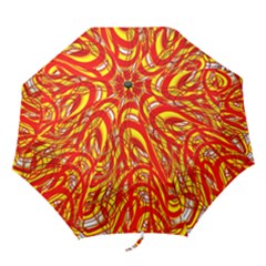 Fire On The Sun Folding Umbrellas by ScottFreeArt