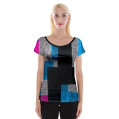 Abstract Tiles Cap Sleeve Top by essentialimage