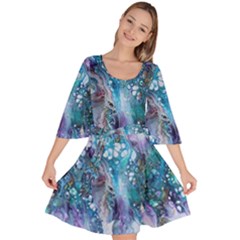 Sea Anemone Velour Kimono Dress by CKArtCreations