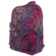 Marbling Ornate Classic Backpack by kaleidomarblingart