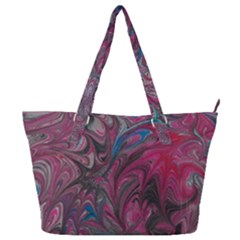 Marbling Ornate Full Print Shoulder Bag by kaleidomarblingart