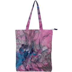 Brush Strokes On Marbling Patterns Double Zip Up Tote Bag by kaleidomarblingart