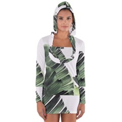 Banana Leaves Long Sleeve Hooded T-shirt by goljakoff