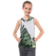 Banana Leaves Kids  Sleeveless Hoodie by goljakoff