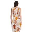 Autumn Leaves Pattern  Sleeveless Chiffon Dress   View2