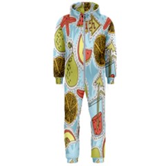 Tropical Pattern Hooded Jumpsuit (men)  by GretaBerlin