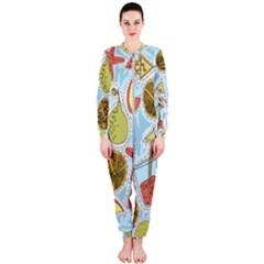 Tropical Pattern Onepiece Jumpsuit (ladies)  by GretaBerlin