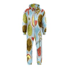 Tropical Pattern Hooded Jumpsuit (kids) by GretaBerlin