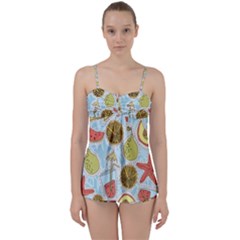 Tropical Pattern Babydoll Tankini Set by GretaBerlin