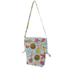 Tropical Pattern Folding Shoulder Bag by GretaBerlin