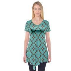 Tiles Short Sleeve Tunic  by Sobalvarro