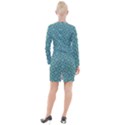 Tiles Button Long Sleeve Dress View2