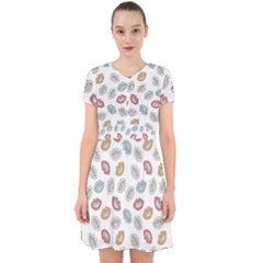 Happy Doodle Laugh Adorable In Chiffon Dress by tmsartbazaar