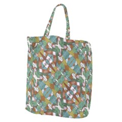 Multicolored Collage Print Pattern Mosaic Giant Grocery Tote by dflcprintsclothing