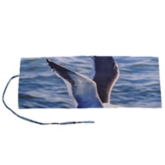 Seagull Flying Over Sea, Montevideo, Uruguay Roll Up Canvas Pencil Holder (s) by dflcprintsclothing