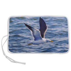 Seagull Flying Over Sea, Montevideo, Uruguay Pen Storage Case (s) by dflcprintsclothing