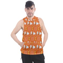 Halloween Men s Sleeveless Hoodie by Sparkle