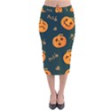 Halloween Velvet Midi Pencil Skirt View1