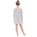 Aqua coral Kids  Long Sleeve Dress View2