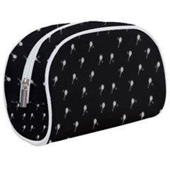 Black And White Tennis Motif Print Pattern Makeup Case (medium) by dflcprintsclothing