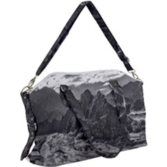 Andean Landscape At Brava Lagoon Reserve, La Rioja, Argentina Canvas Crossbody Bag by dflcprintsclothing