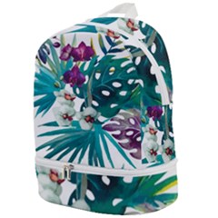 Tropical Flowers Zip Bottom Backpack by goljakoff